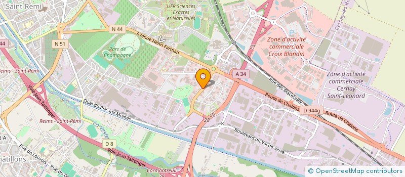 localisation de l'entreprise ASDTP  REIMS