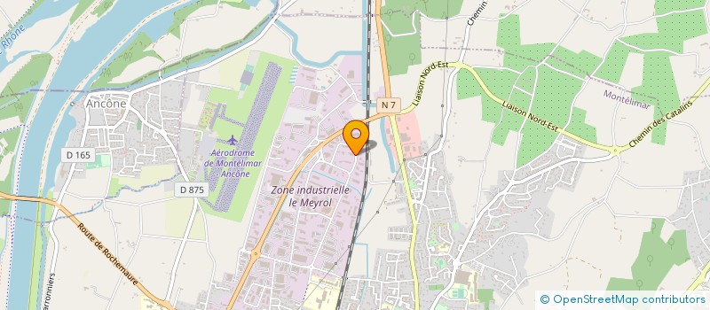 localisation de l'entreprise ASE  MONTELIMAR