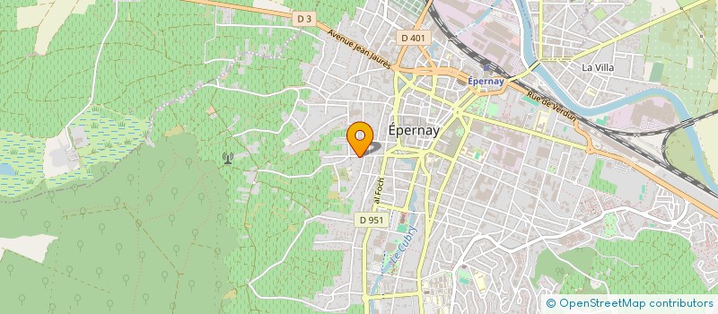 localisation de l'entreprise ASE AUTOS  EPERNAY