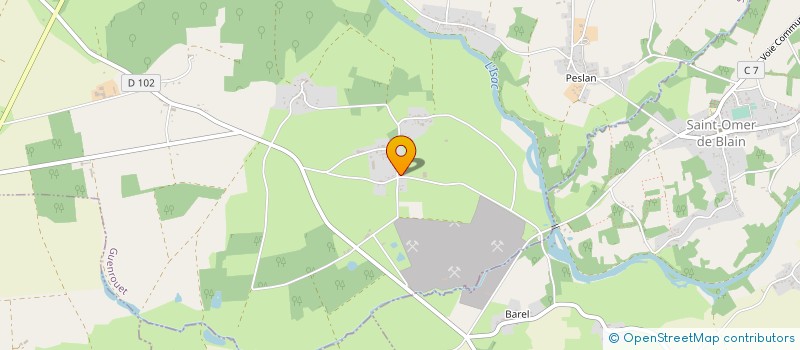 localisation de l'entreprise ASE ELECTRICITE  GUENROUET