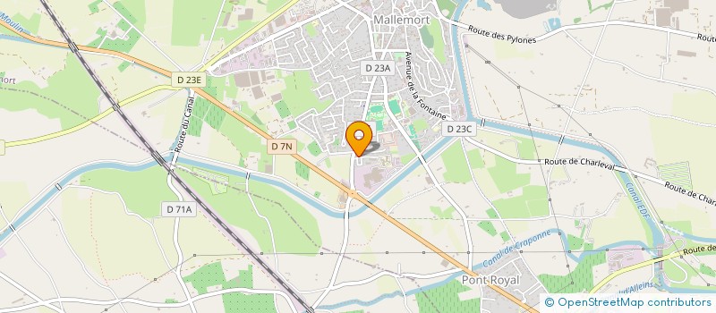 localisation de l'entreprise ASE FOOT FIVE  MALLEMORT