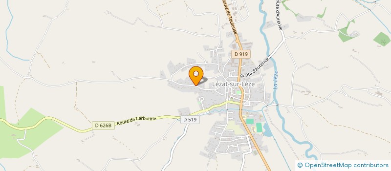 localisation de l'entreprise ASE GROUPE à LEZAT-SUR-LEZE