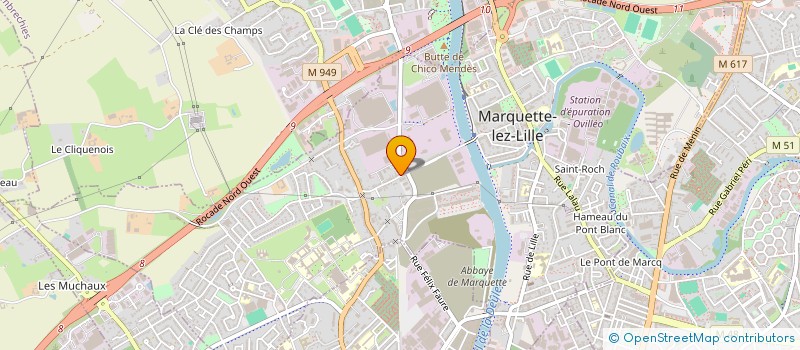 localisation de l'entreprise ASE SONORISATION  MARQUETTE-LEZ-LILLE