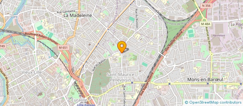 localisation de l'entreprise ASEA à LILLE