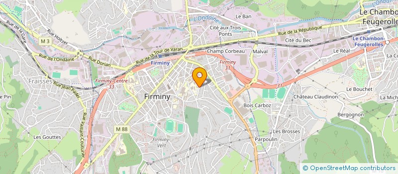 localisation de l'entreprise ASEA FACADE à FIRMINY