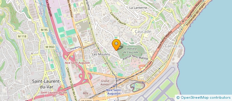 localisation de l'entreprise ASECA.PRINT à NICE