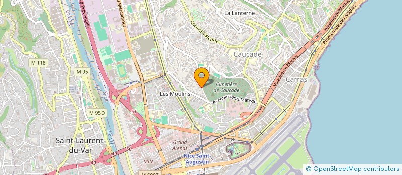 localisation de l'entreprise ASECA.PROD  NICE