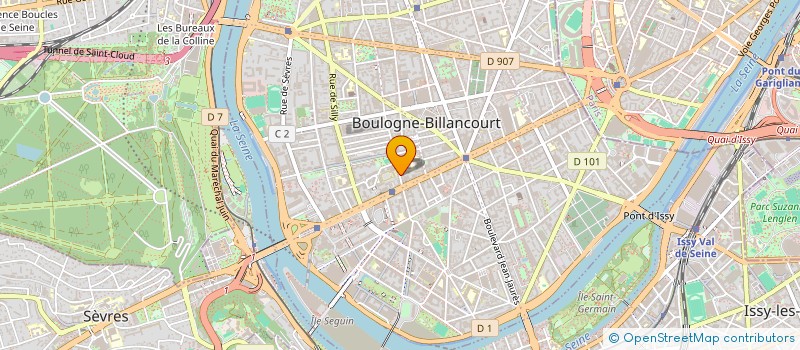 localisation de l'entreprise ASECK CONSULTING à BOULOGNE-BILLANCOURT