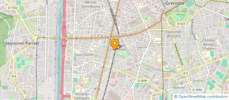 localisation de l'entreprise ASED à GRENOBLE