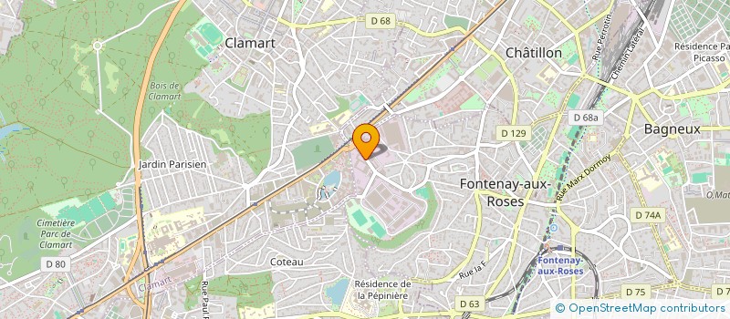 localisation de l'entreprise ASEFA à FONTENAY-AUX-ROSES