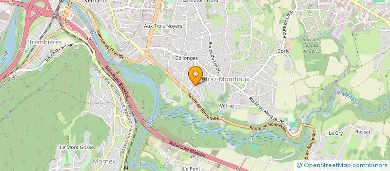 localisation de l'entreprise ASEGIMMO  VETRAZ-MONTHOUX