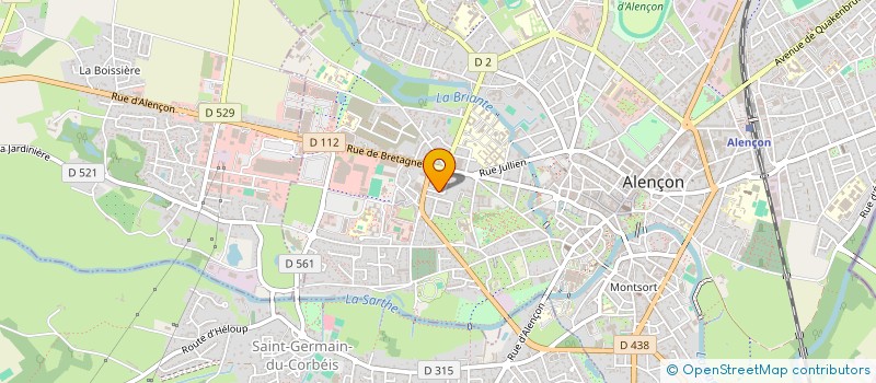 localisation de l'entreprise ASEGO SPORT ELECT GAZIERS ORNE à ALENCON