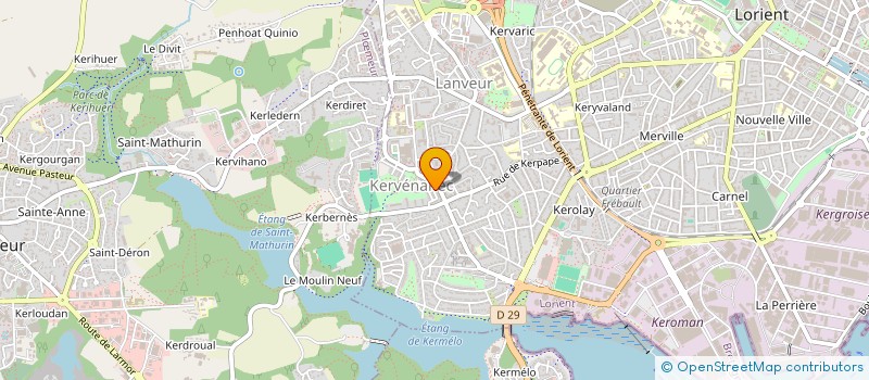 localisation de l'entreprise ASEIBE à LORIENT