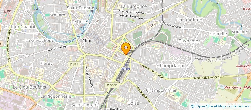 localisation de l'entreprise ASEISTE  NIORT