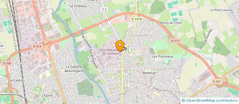 localisation de l'entreprise ASEJ  COULAINES