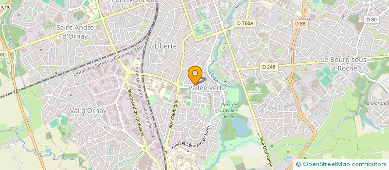 localisation de l'entreprise ASEK à LA ROCHE-SUR-YON