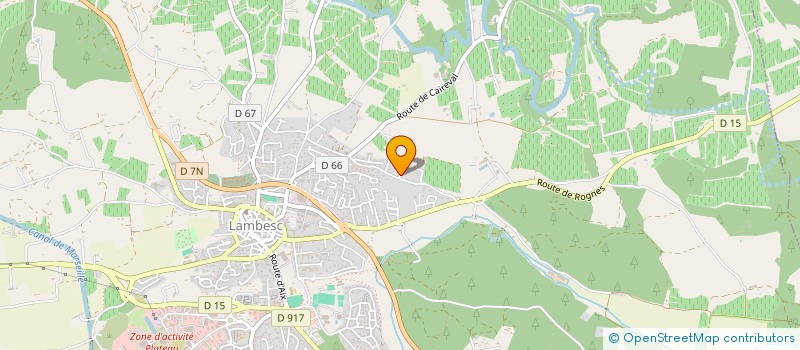 localisation de l'entreprise ASEKREM  LAMBESC