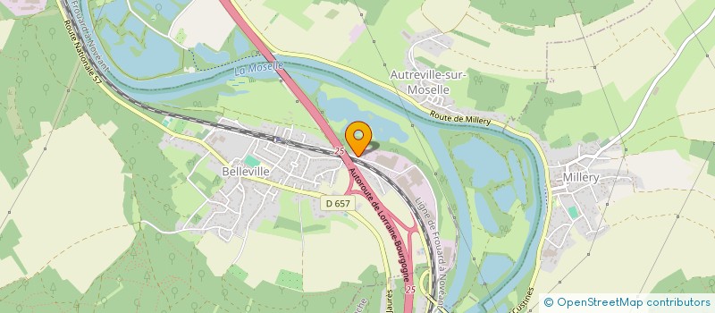 localisation de l'entreprise ASEL  BELLEVILLE