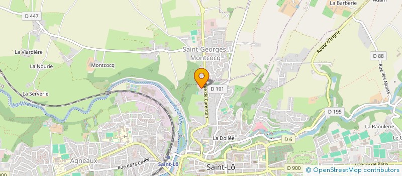 localisation de l'entreprise ASEL CASH  SAINT-LO