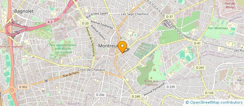 localisation de l'entreprise ASELEC  MONTREUIL