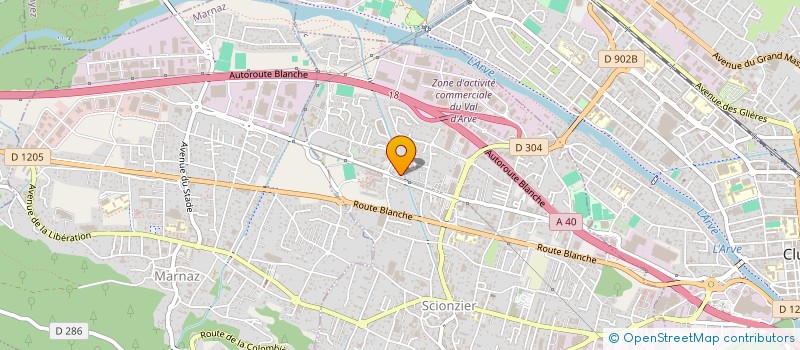 localisation de l'entreprise ASELEC SERVICE  SCIONZIER