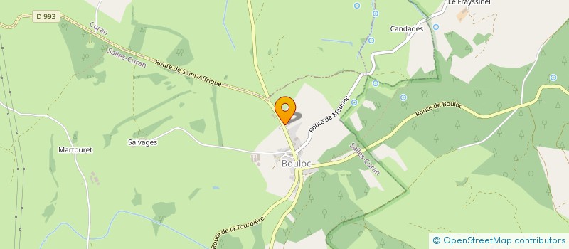 localisation de l'entreprise ASELO  SALLES-CURAN