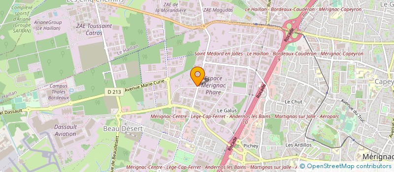 localisation de l'entreprise ASEMA AQUITAINE  AUDENGE