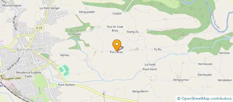 localisation de l'entreprise ASEMK  BANNALEC