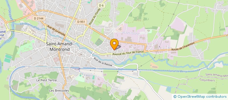 localisation de l'entreprise ASEMTEX  SAINT-AMAND-MONTROND