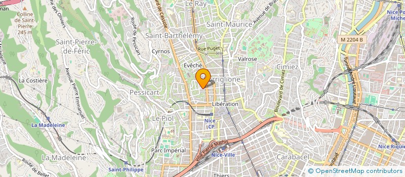 localisation de l'entreprise ASENS TECHNOLOGIES à NICE