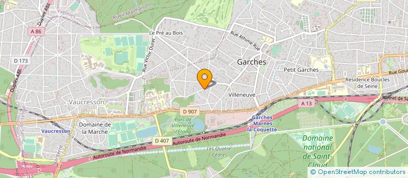localisation de l'entreprise ASENSE ESTATE à GARCHES