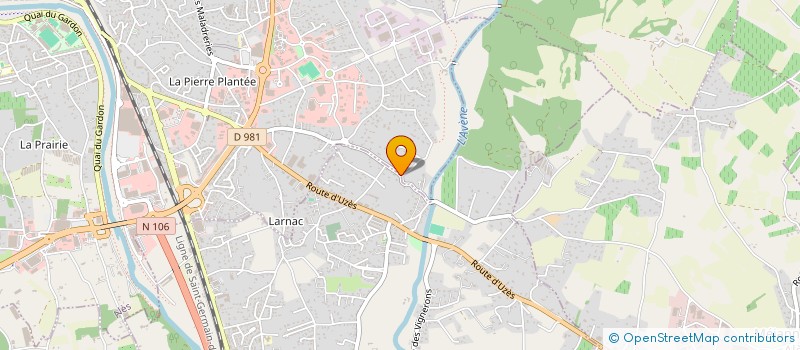 localisation de l'entreprise ASENSI PEINTURE  SAINT-HILAIRE-DE-BRETHMAS