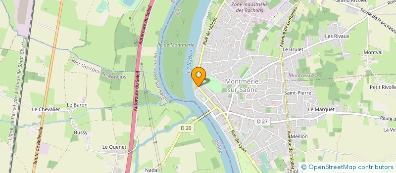 localisation de l'entreprise ASEPTI'AIR  MONTMERLE-SUR-SAONE