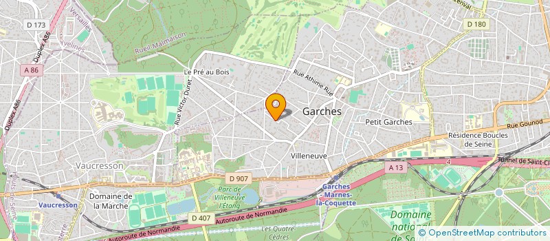localisation de l'entreprise ASERGI à GARCHES
