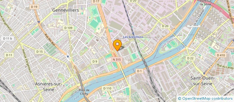 localisation de l'entreprise ASERV TECHNOLOGIES  ASNIERES-SUR-SEINE