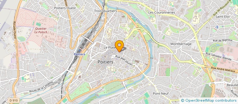 localisation de l'entreprise ASET-GALERIE D ART à POITIERS