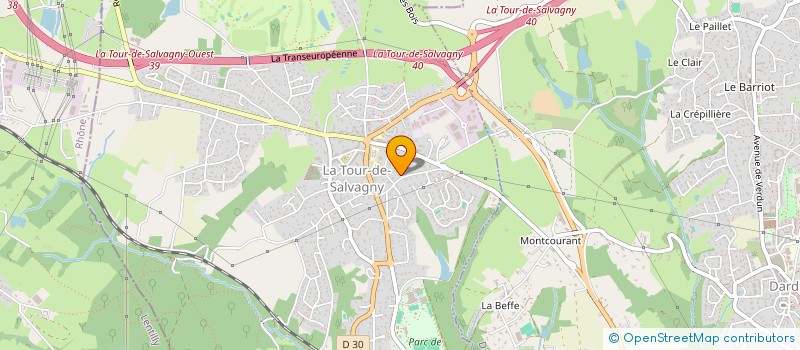 localisation de l'entreprise ASETANE8  LA TOUR-DE-SALVAGNY