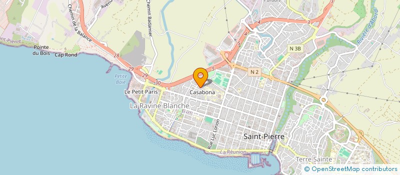 localisation de l'entreprise ASETIS à SAINT-PIERRE