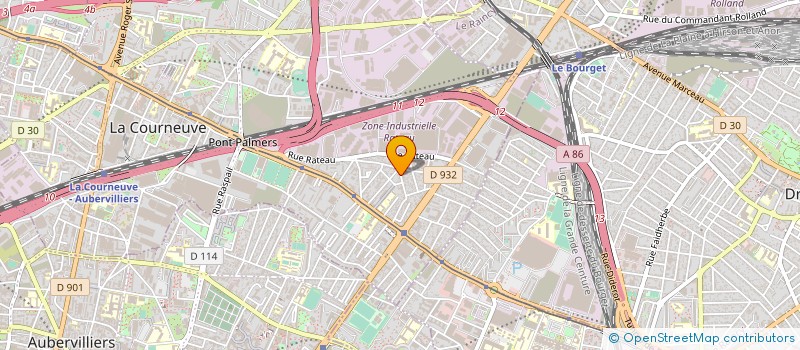 localisation de l'entreprise ASF à LA COURNEUVE