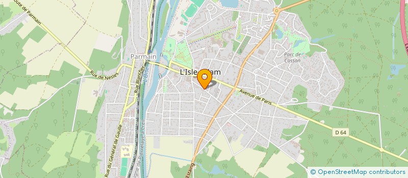 localisation de l'entreprise ASF  L'ISLE-ADAM