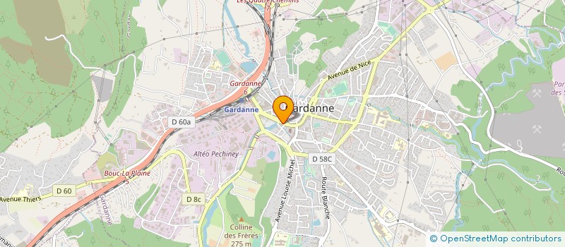 localisation de l'entreprise ASF à GARDANNE