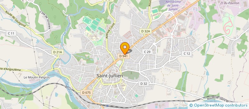 localisation de l'entreprise ASF à SAINT-JUNIEN
