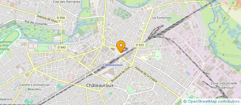 localisation de l'entreprise ASF à CHATEAUROUX
