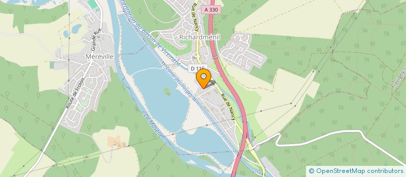 localisation de l'entreprise ASF BAD  RICHARDMENIL