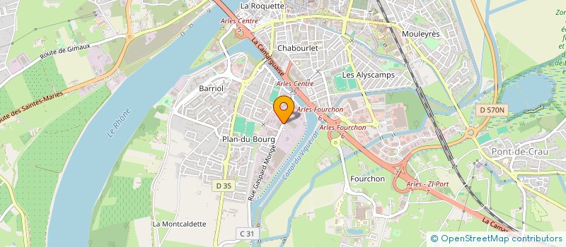 localisation de l'entreprise ASF BATIMENT ALLIANCE DES SAVOIR-FAIRE DU BATIMENT à ARLES