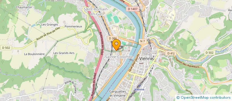 localisation de l'entreprise ASF FACADES  SAINT-ROMAIN-EN-GAL