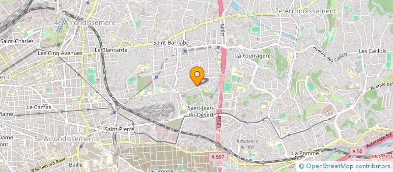localisation de l'entreprise ASF FONCIERE à MARSEILLE