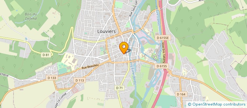 localisation de l'entreprise ASF HOLDING à LOUVIERS