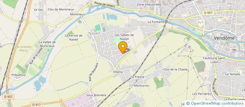 localisation de l'entreprise ASF IMMO  NAVEIL