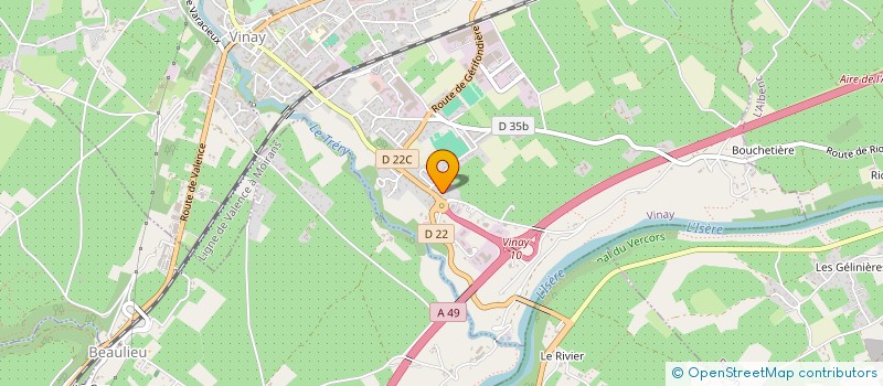 localisation de l'entreprise ASF IMMO  VINAY